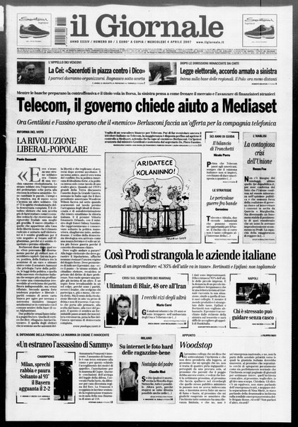 Il giornale : quotidiano del mattino